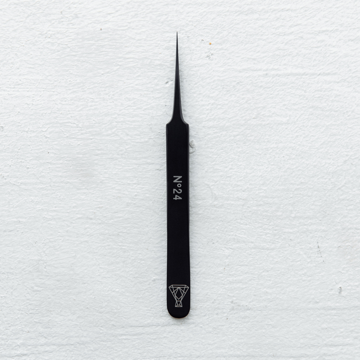 No 24 Straight Isolation Professional Eyelash Extensions Tweezer